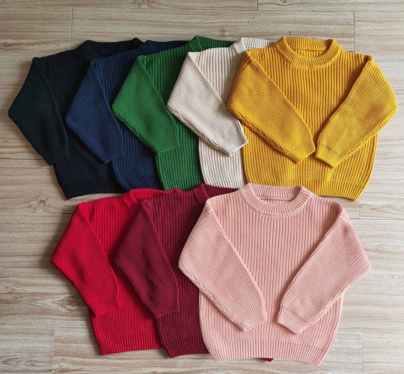 Red Chunky Knit Sweater