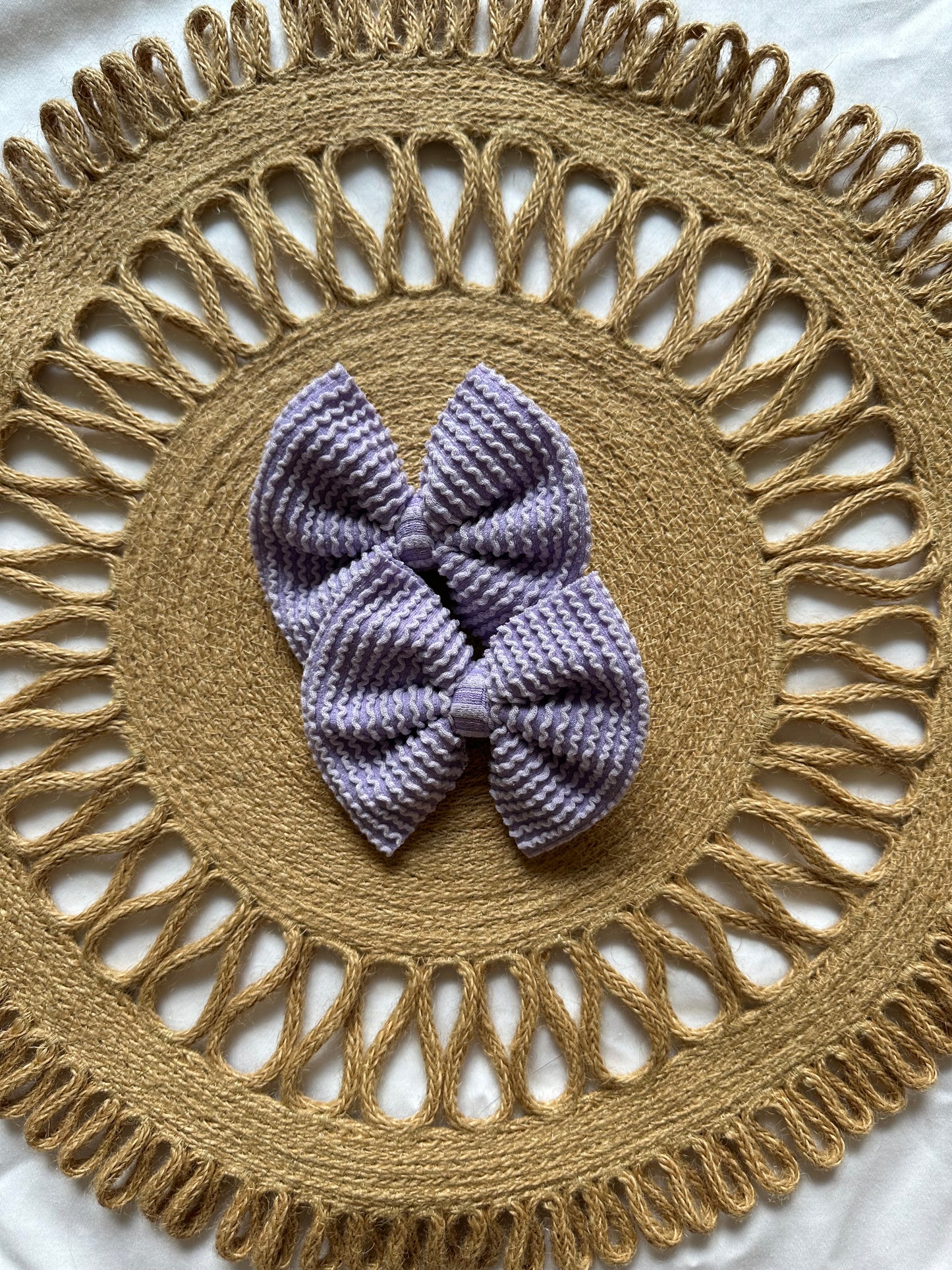 Lilac Urban Rib Bow