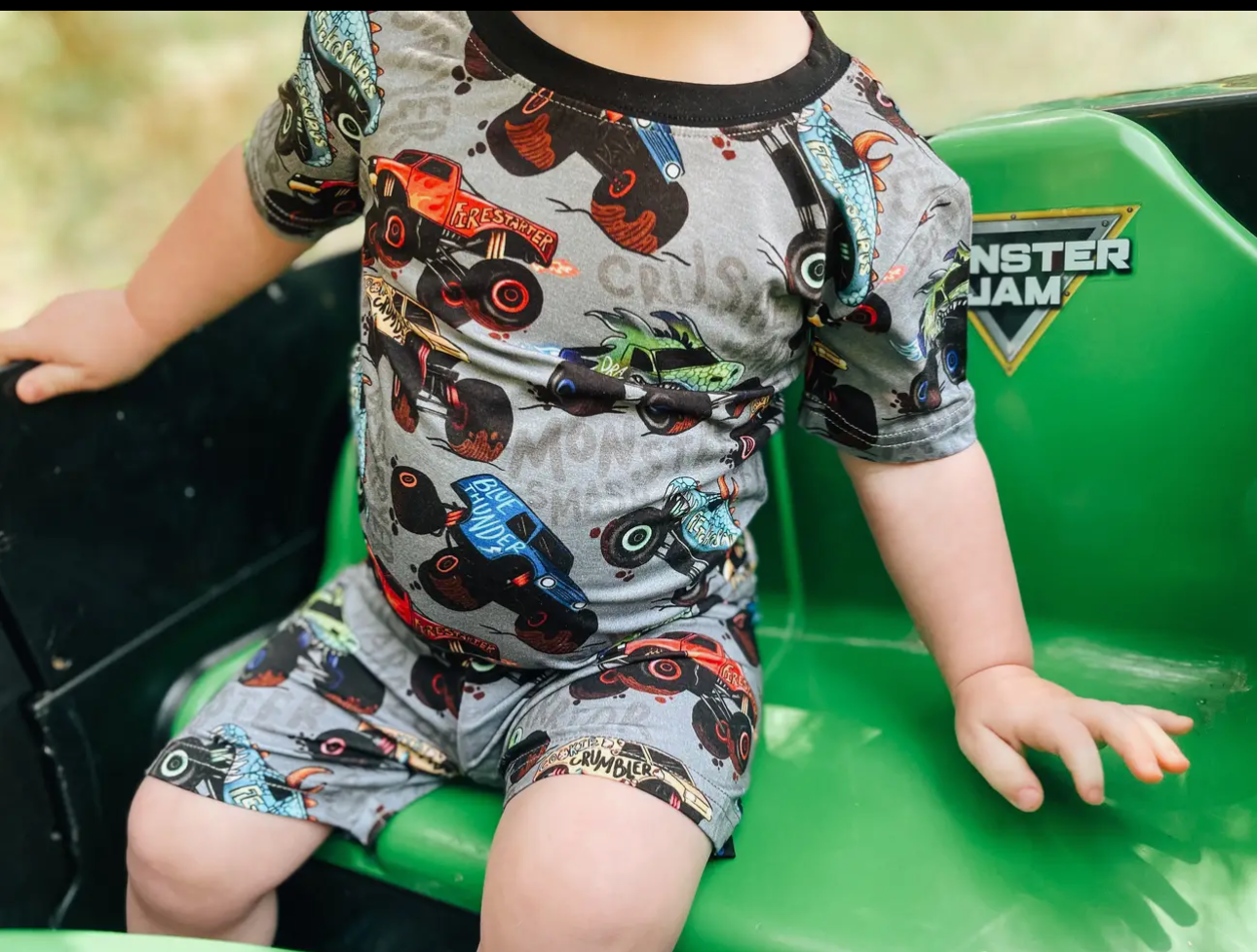 Monster Truck Bamboo Two Piece Set- Fletch