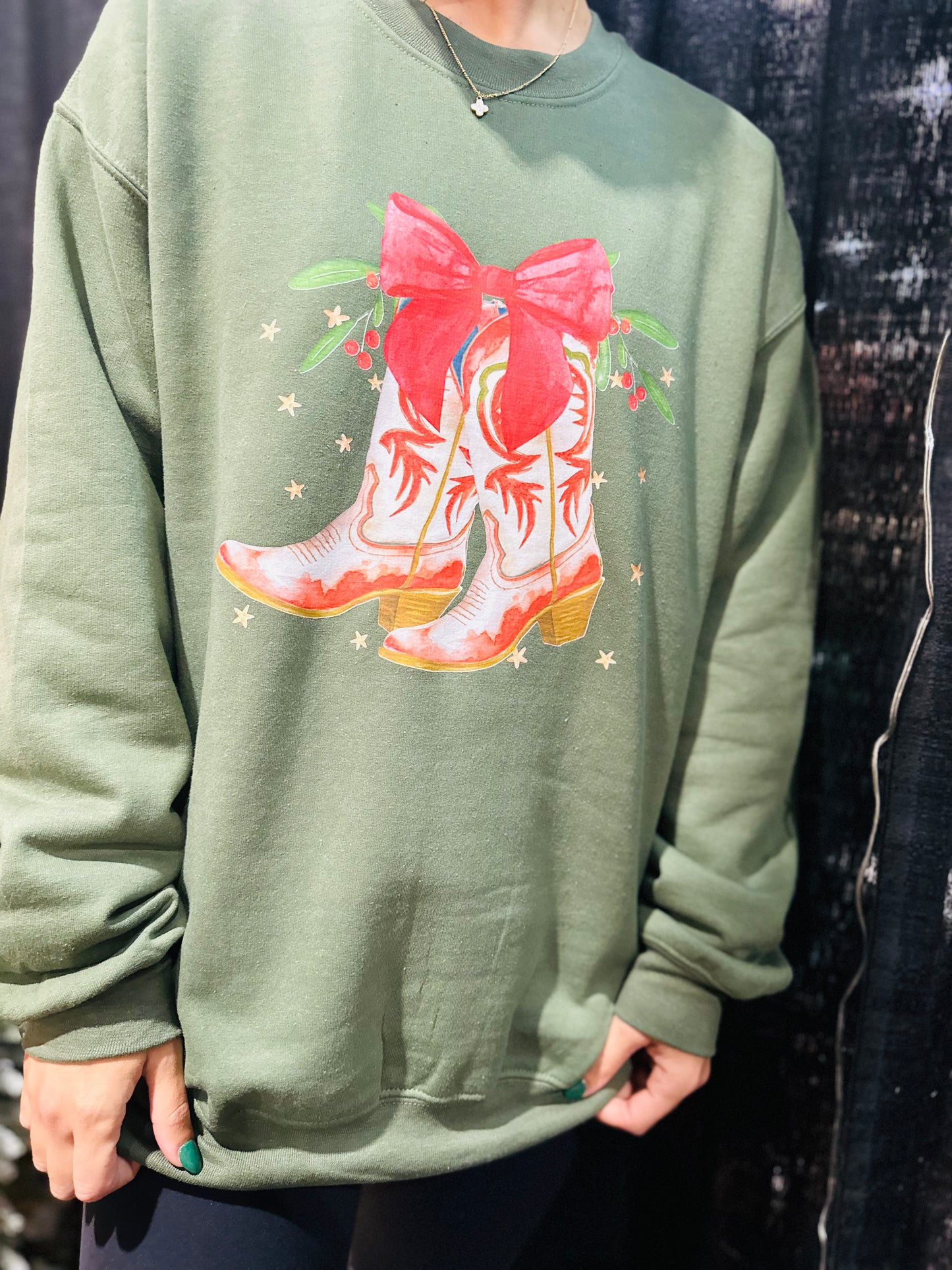 Western Christmas Sweatshirt- Adult