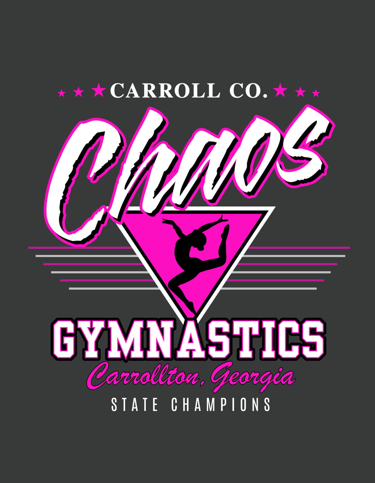 Chaos Gymnastics State Champs Tshirt