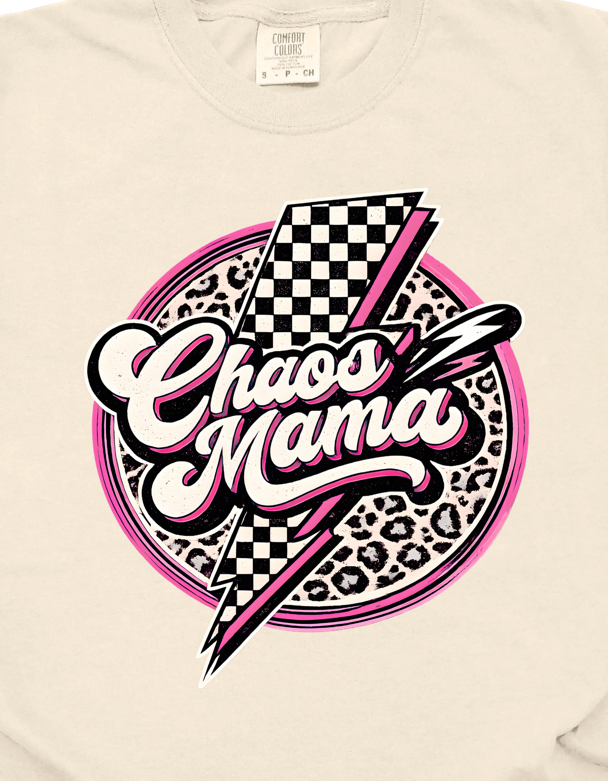 Chaos Mama Lightning Bolt Tshirt