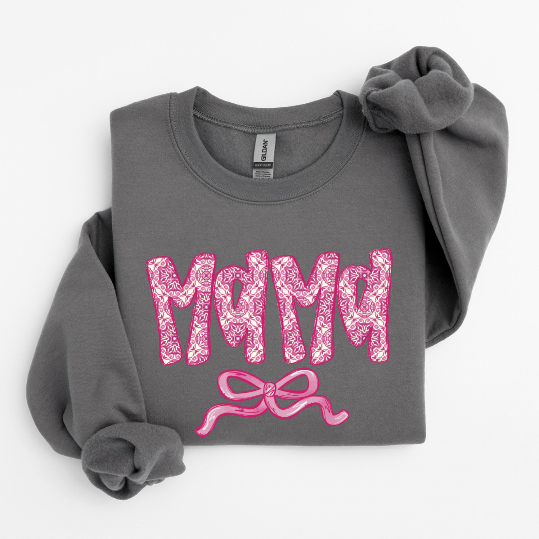 Mama Pink Floral Sweatshirt