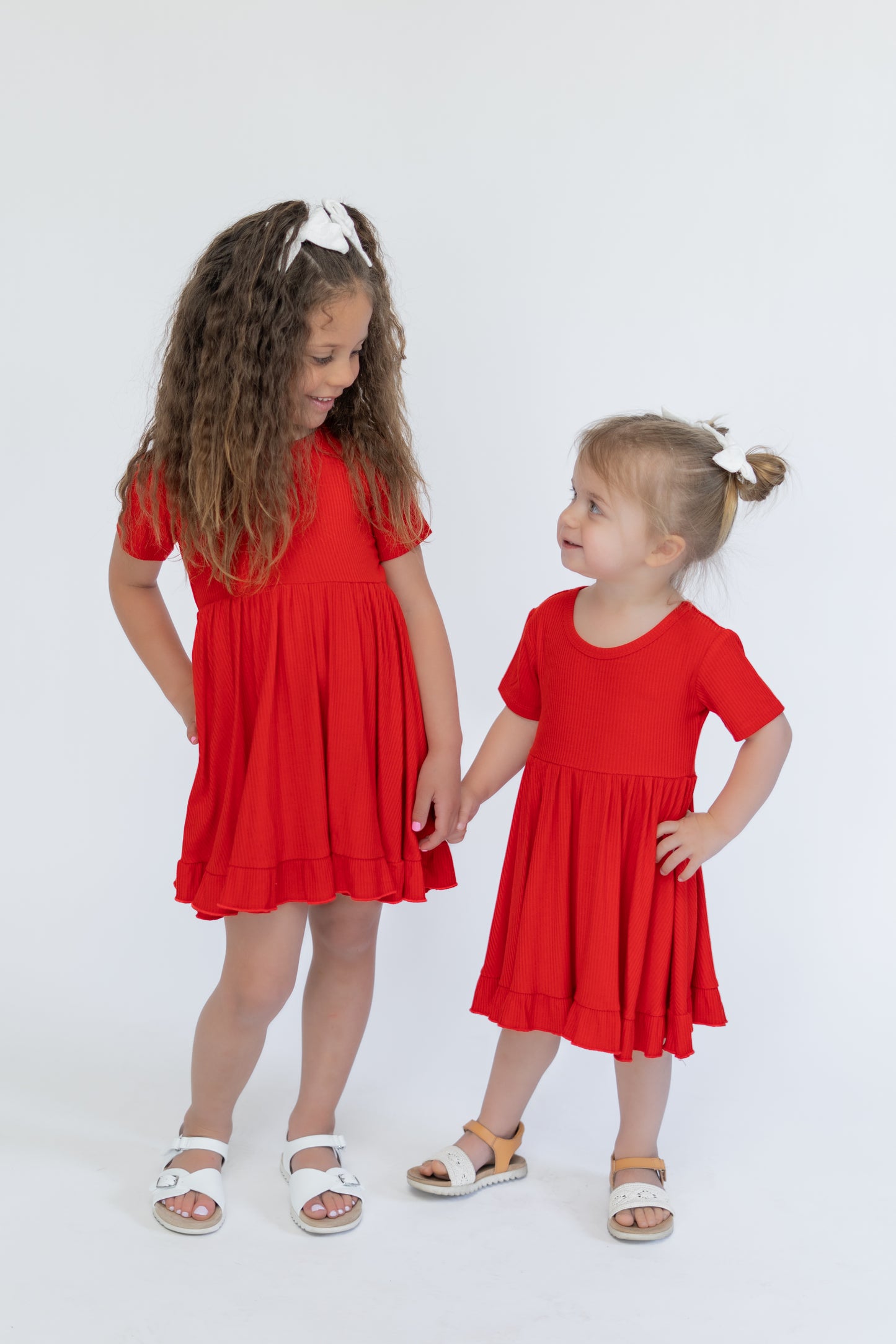 Red Ruffle Dress