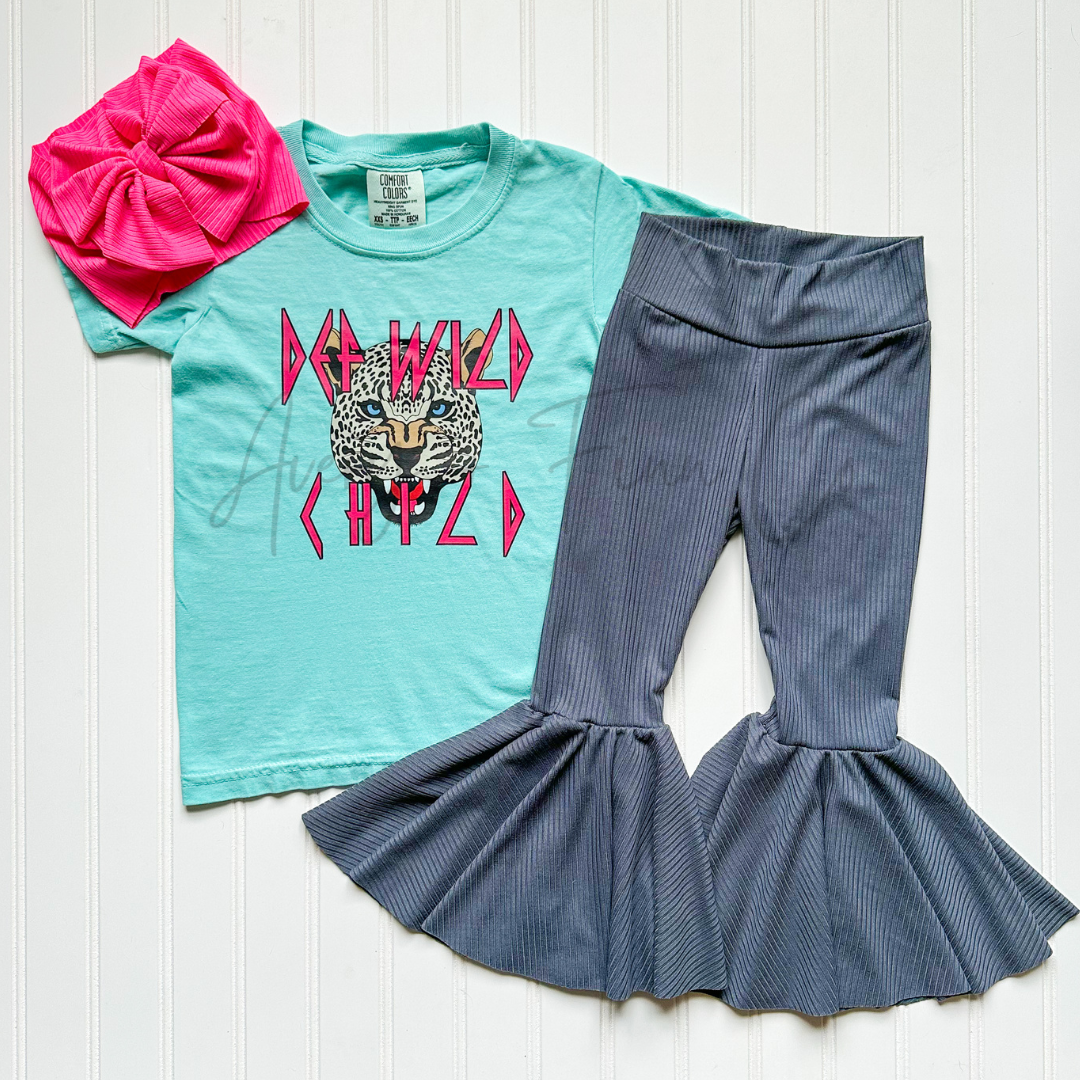 Charcoal Bell Bottoms