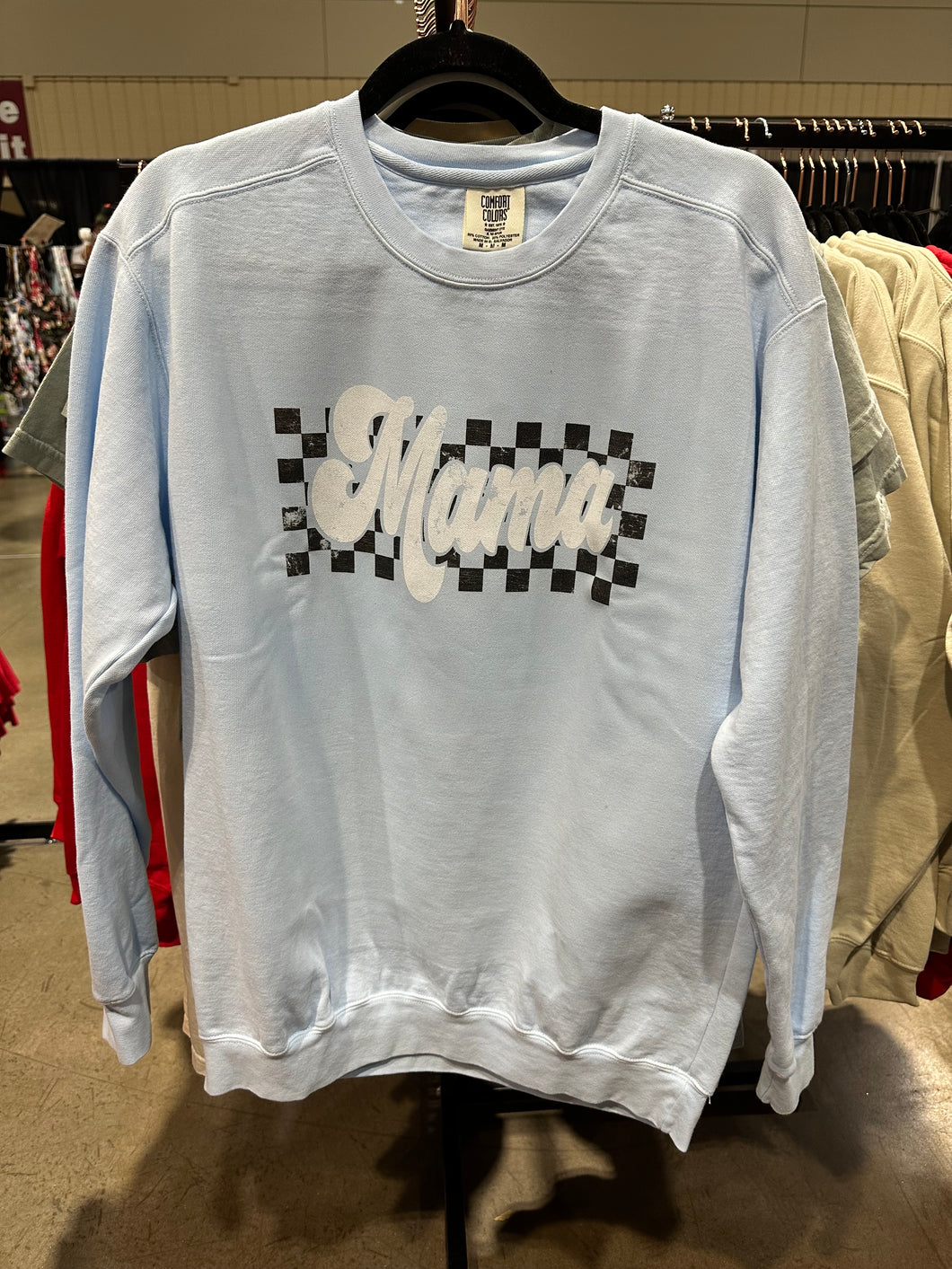 Mama Checkered Sweatshirt