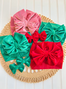 Pink Velvet Bow