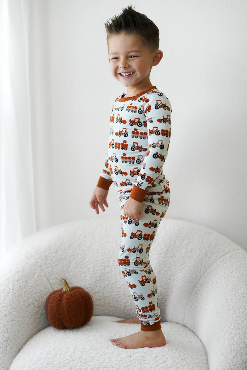 Hay Pumpkin Bamboo Set