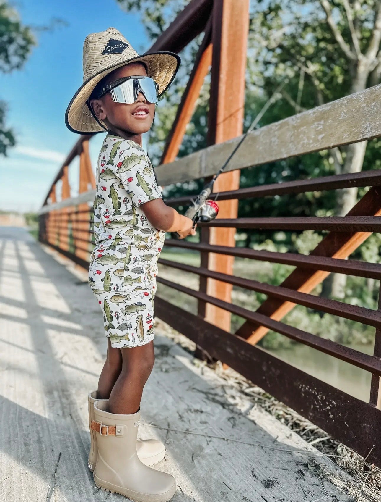 Gone Fishing Bamboo Two Piece Set- Fletch