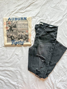 Auburn Black and White T-shirt- Adult