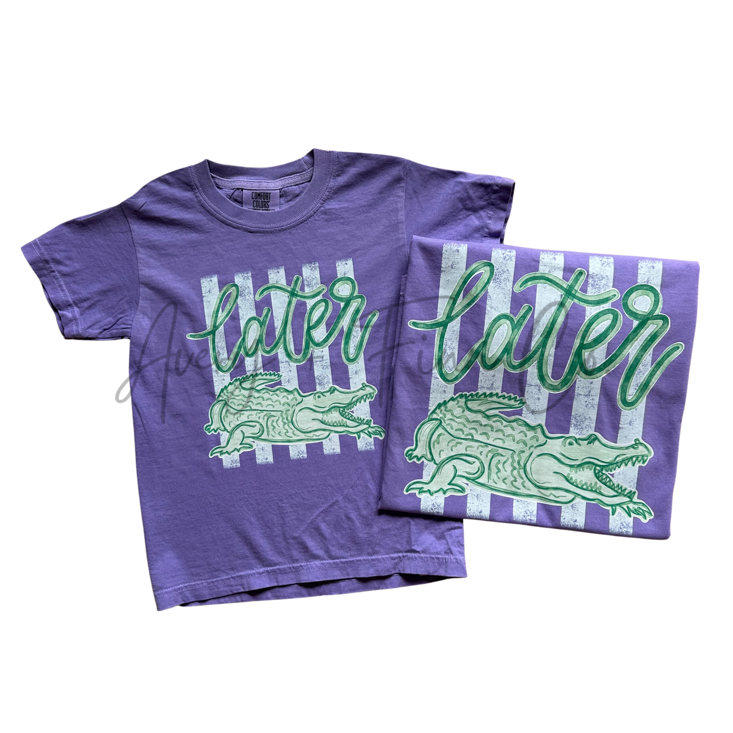 Later Gator Tshirt- Violet