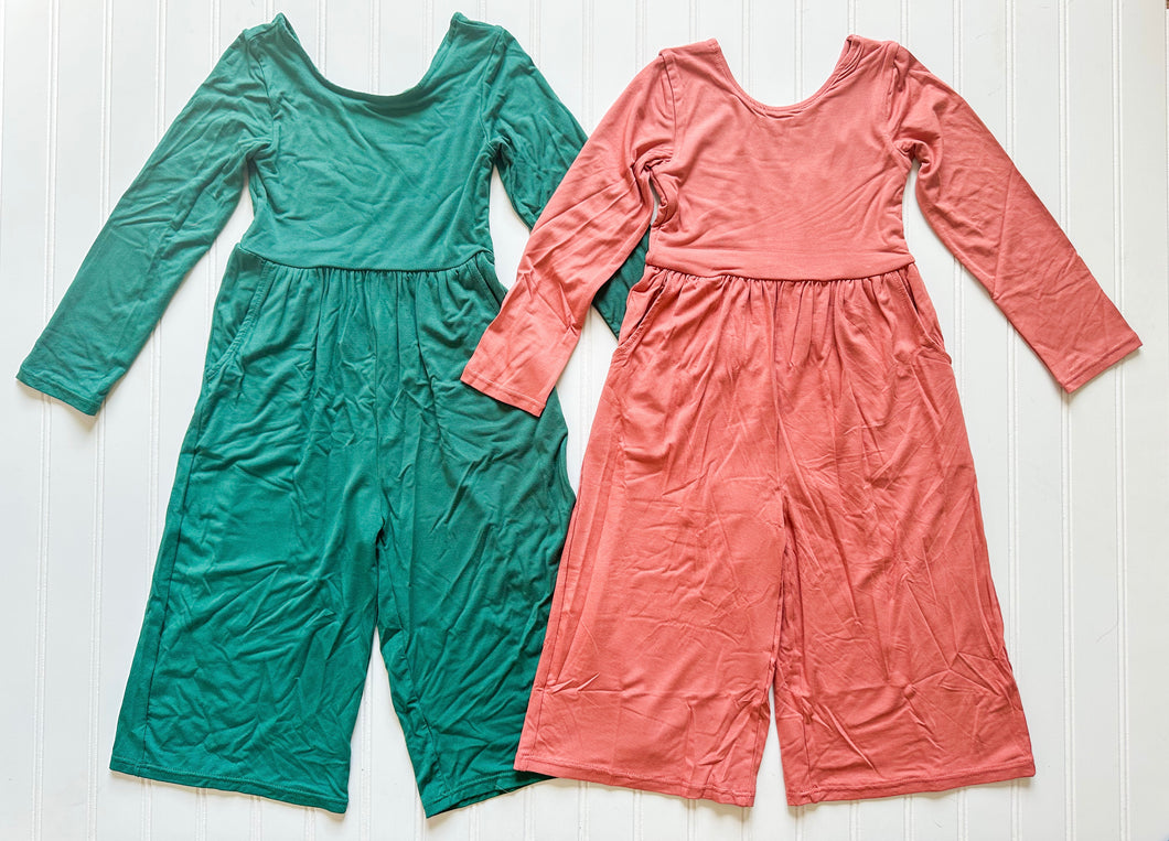 Bamboo Jumpsuit- Dark Green
