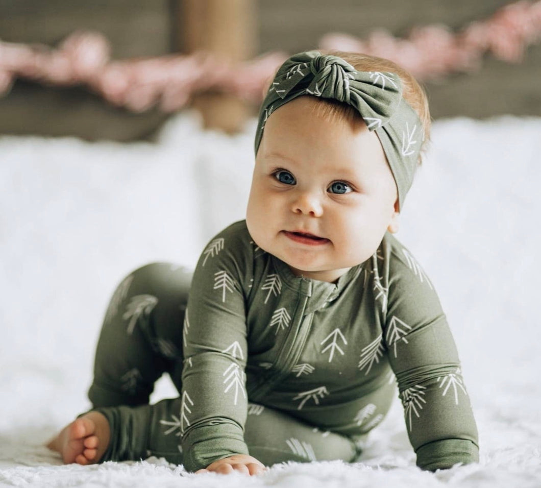 Trees Zip Romper