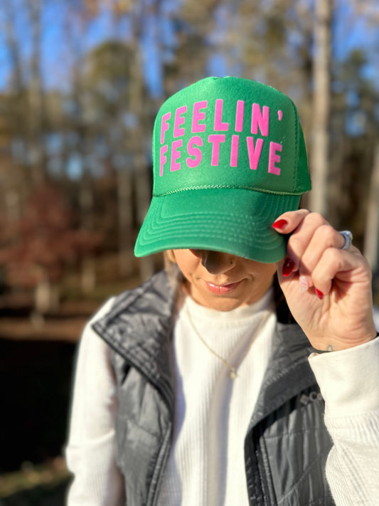 Feelin Festive Trucker Hat