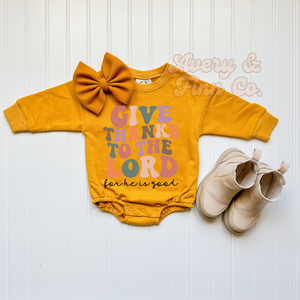 Give Thanks Sweater Romper