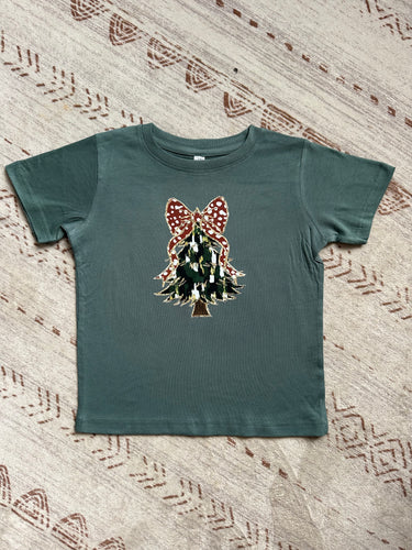 Bow Christmas Tree Tshirt