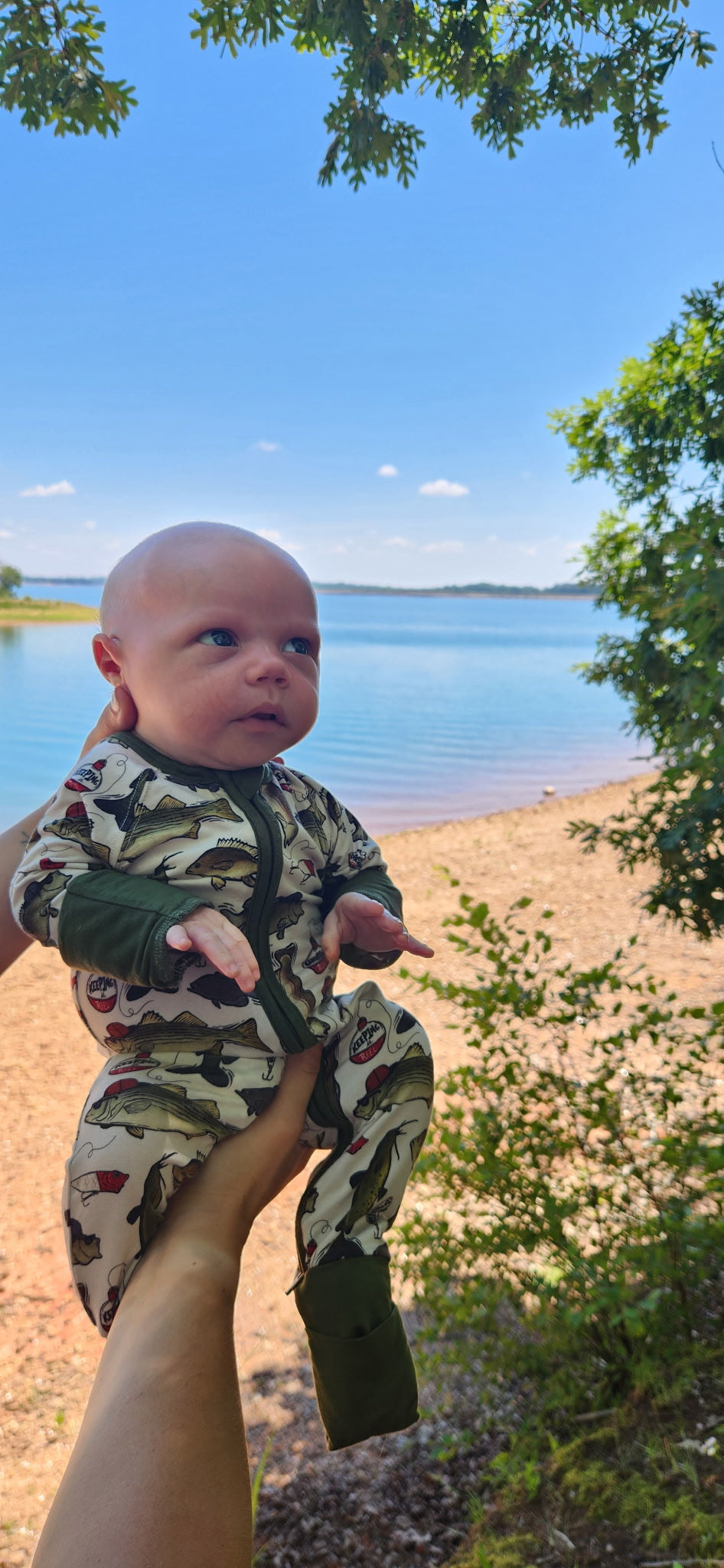 Gone Fishing Bamboo Romper- Fletch