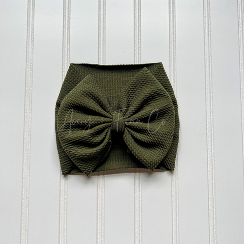 Olive Green Bow