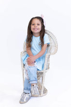 Load image into Gallery viewer, Ribbed Peplum Top- Light Blue
