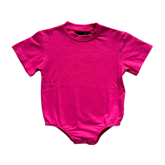 Hot Pink Bubble Romper