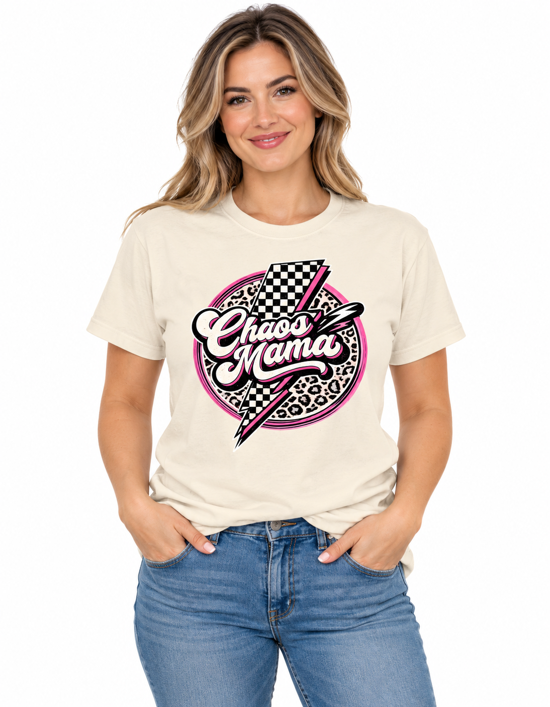 Chaos Mama Lightning Bolt Tshirt