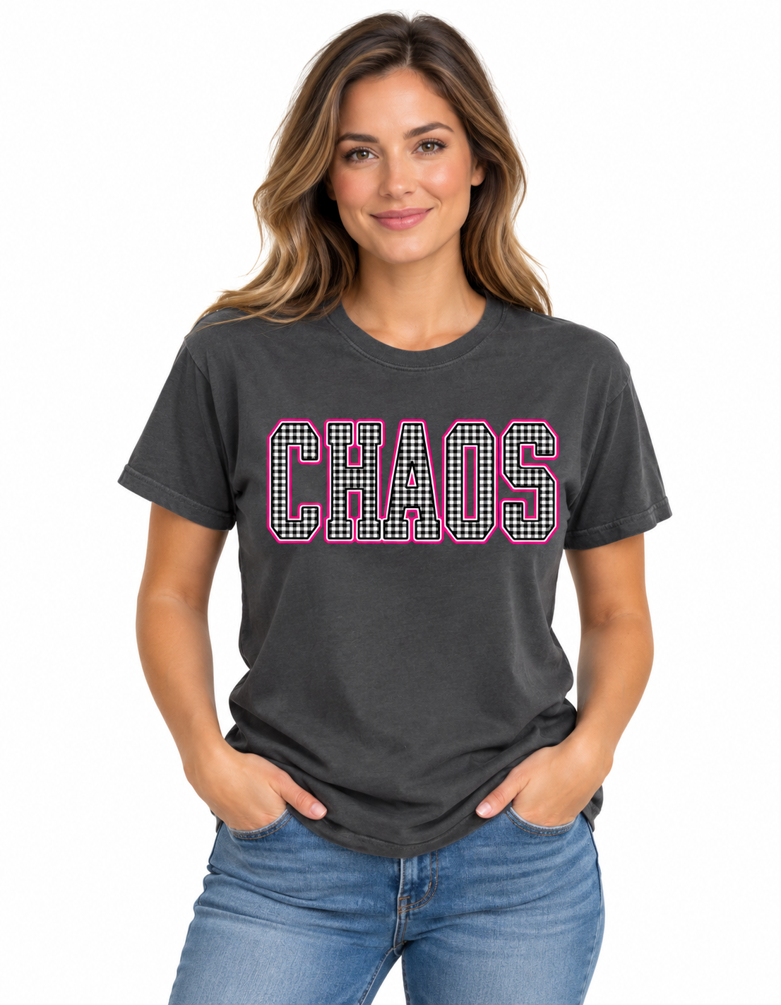 Chaos Gingham Tshirt