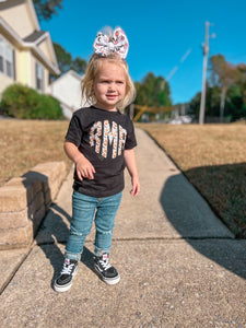 Pumpkin Monogram Tee