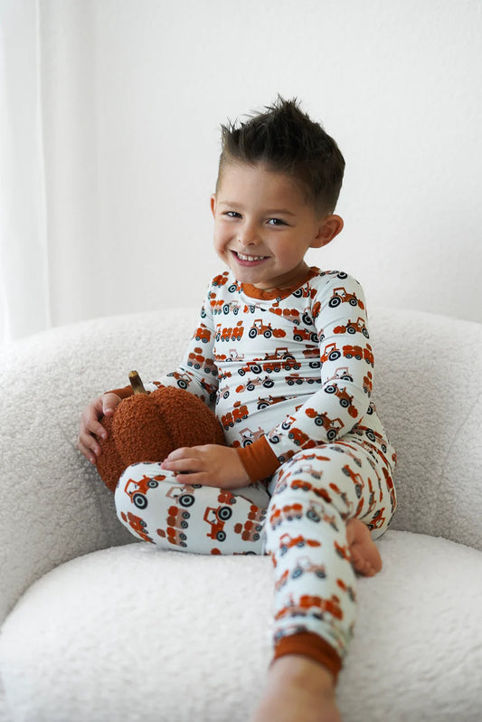 Hay Pumpkin Bamboo Set