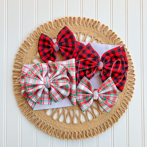 Buffalo Plaid Bow