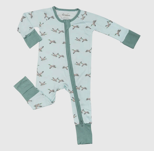 Quakin'Up Mallard Duck Bamboo Romper