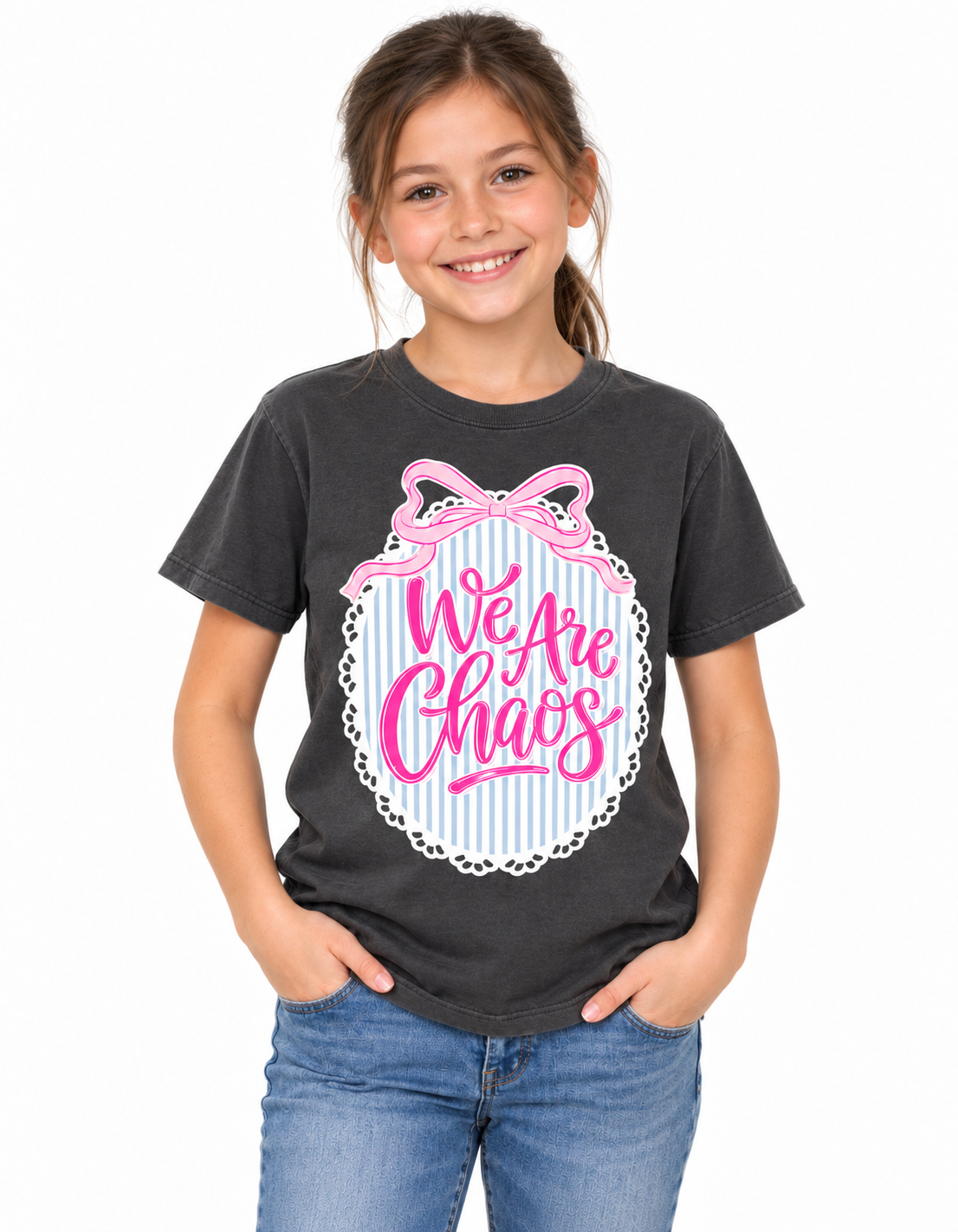 Chaos Oval Bow Tshirt