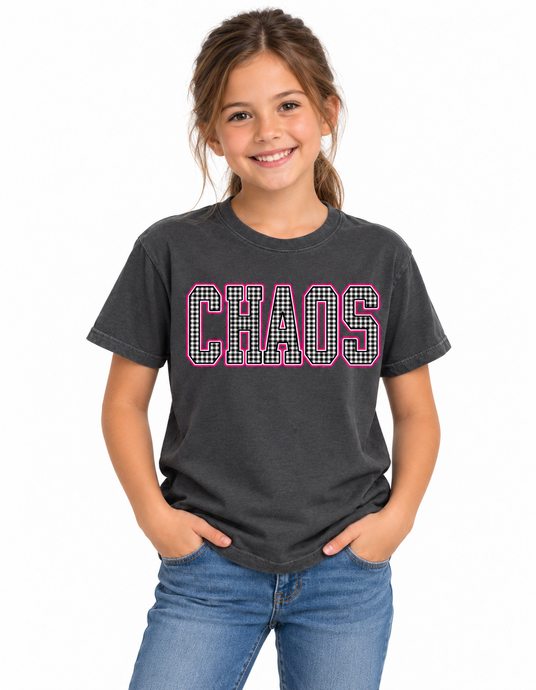 Chaos Gingham Tshirt
