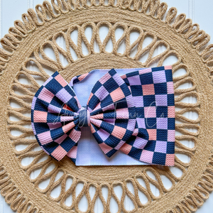 Spooky Checks Bow