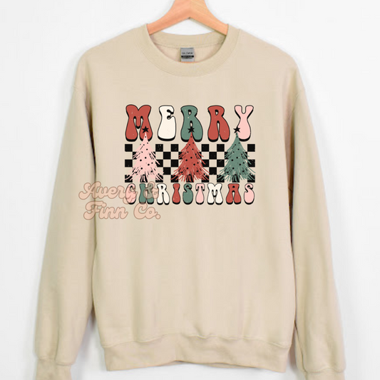 Retro Merry Christmas Sweatshirt