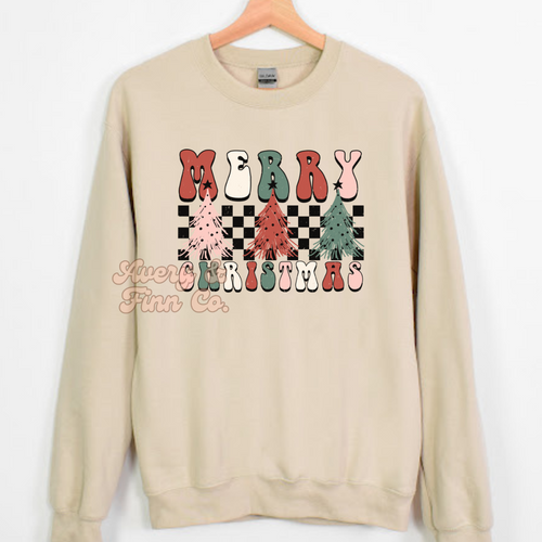 Retro Merry Christmas Sweatshirt