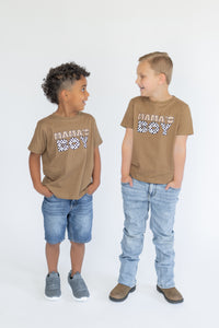 Checkered Mamas Boy Tshirt