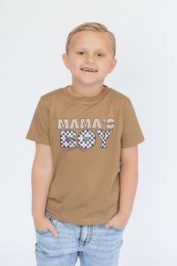 Checkered Mamas Boy Tshirt