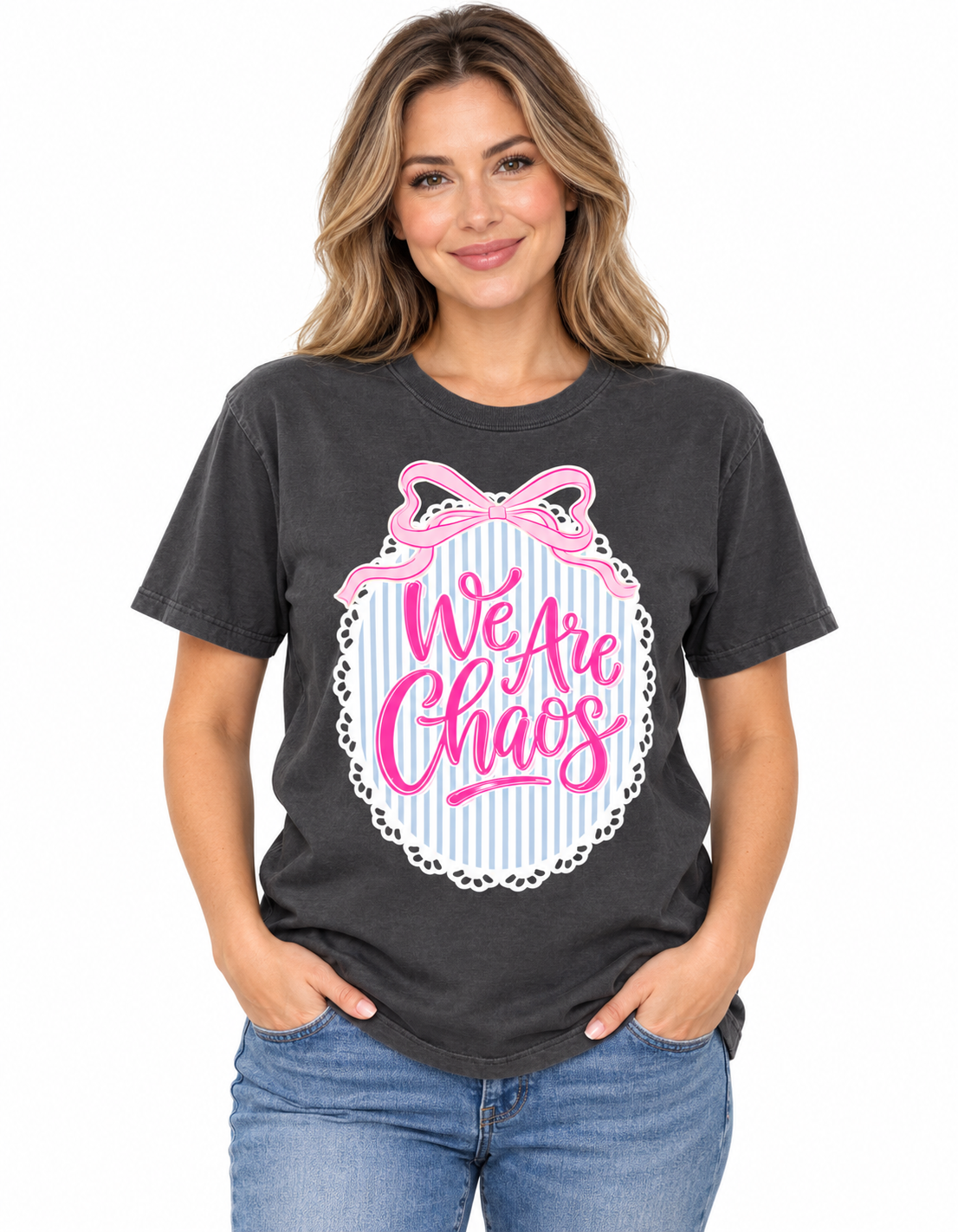 Chaos Oval Bow Tshirt