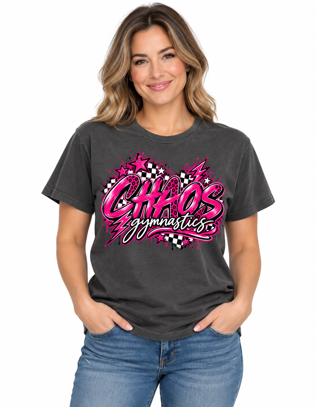 Hot Pink Electric Chaos Tshirt