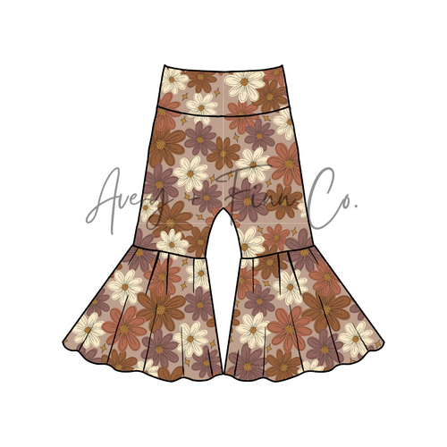 Apricot Floral Fabric