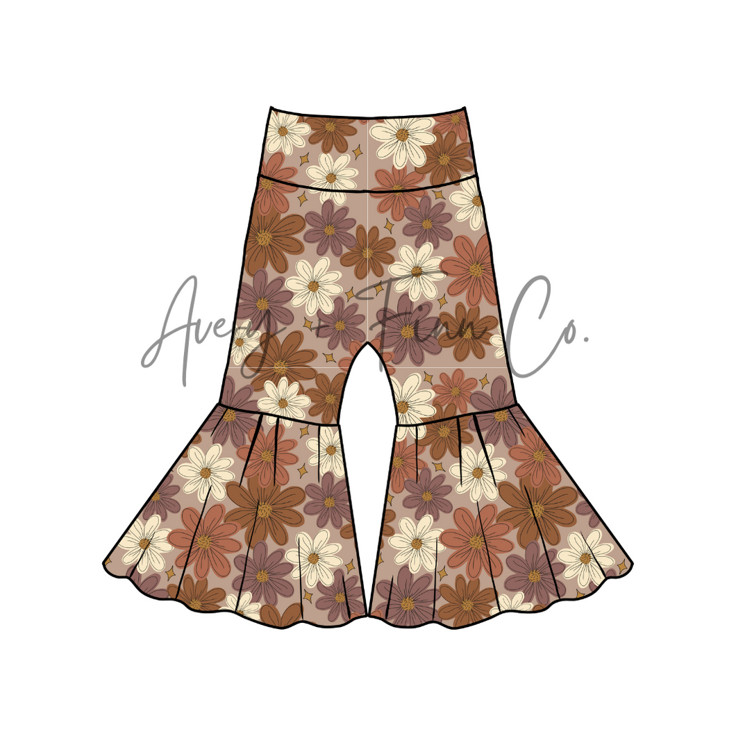 Apricot Floral Fabric