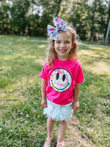 Tie Dye Smiley Tee