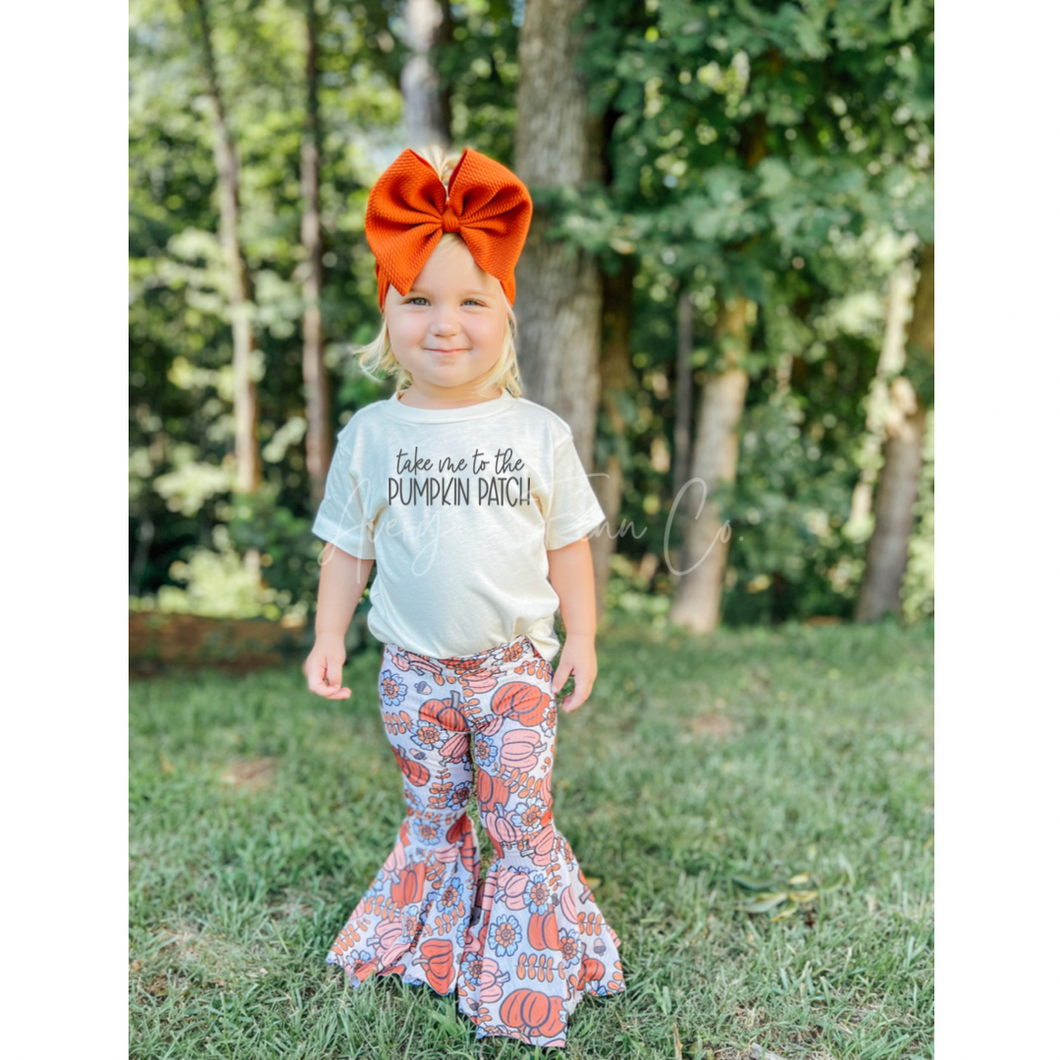 Floral Pumpkins Fabric