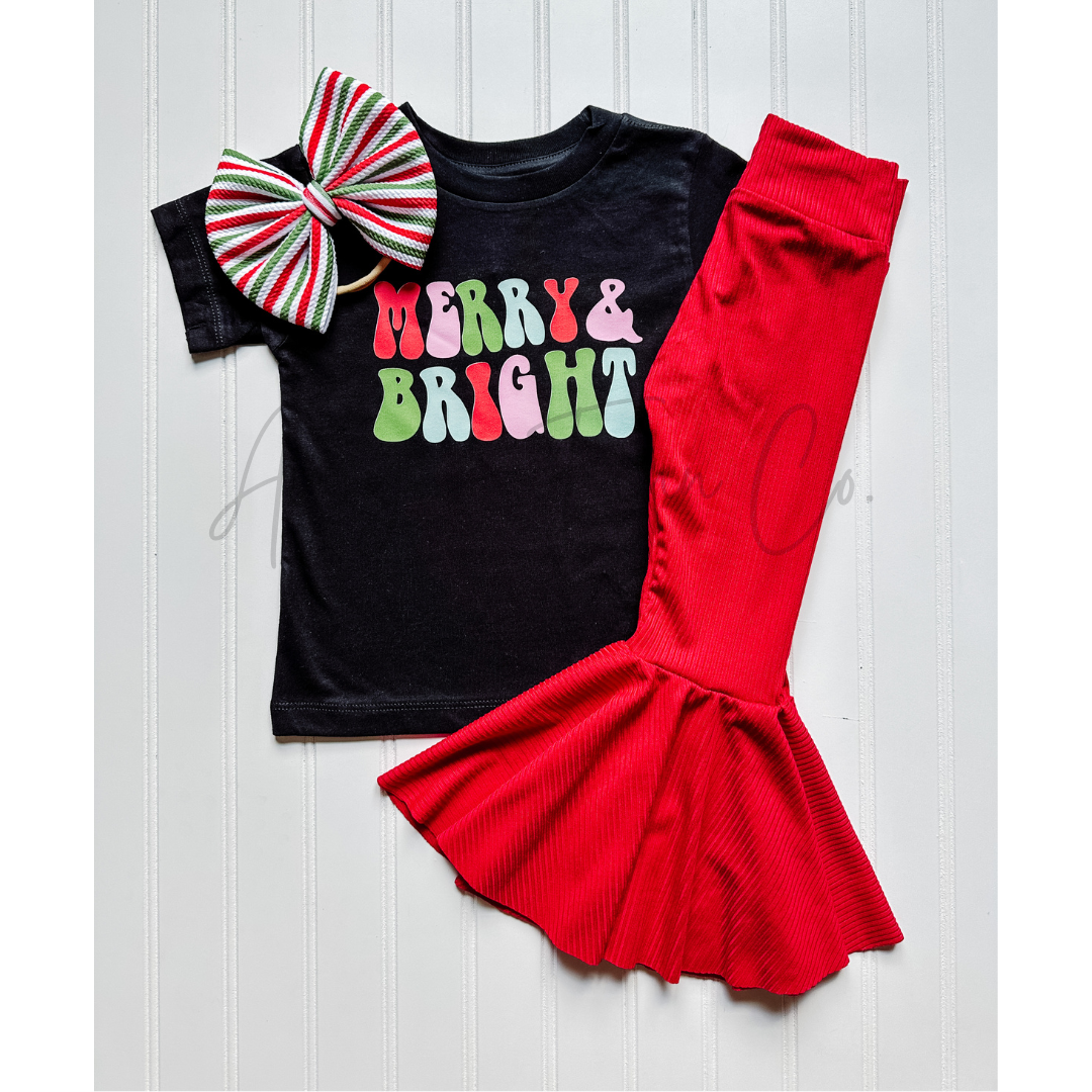Merry & Bright Tee (Black)