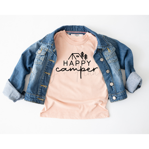 Happy Camper (Peach) Tee