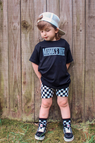 Mamas Boy Checks Tee