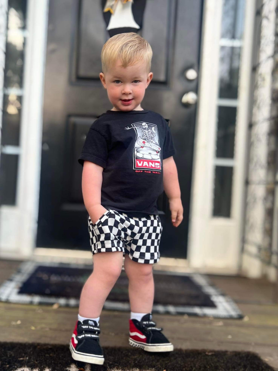 Checkered Ribbed Fabric