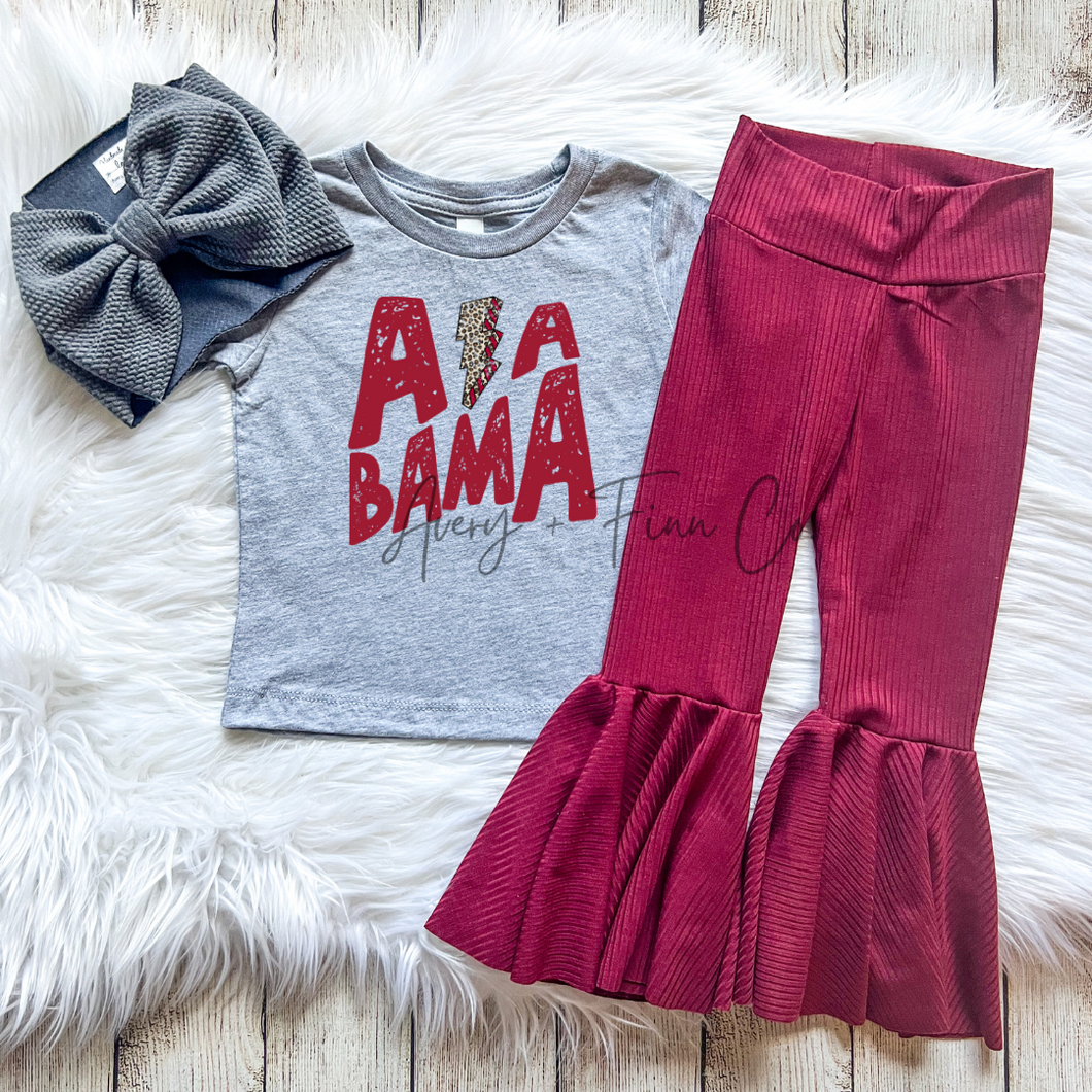 Alabama Lightning Bolt Tee