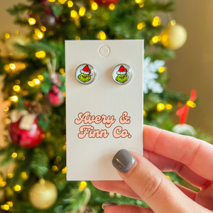 Green Man Earrings