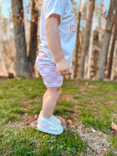 Load image into Gallery viewer, Pastel Pink Checkered Bikers